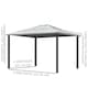 image 7 of Outsunny 3 x 3.6m Hardtop Gazebo Canopy with Mosquito Netting and Curtains