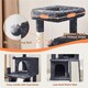 image 4 of Yaheetech 92 cm Cat Tower with Double Condos Dark Grey