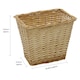 image 5 of JVL Hand Woven Acacia Set of 2 Rectangular Laundry Willow Baskets with 2 Waste Paper Baskets, Honey Finish Brown