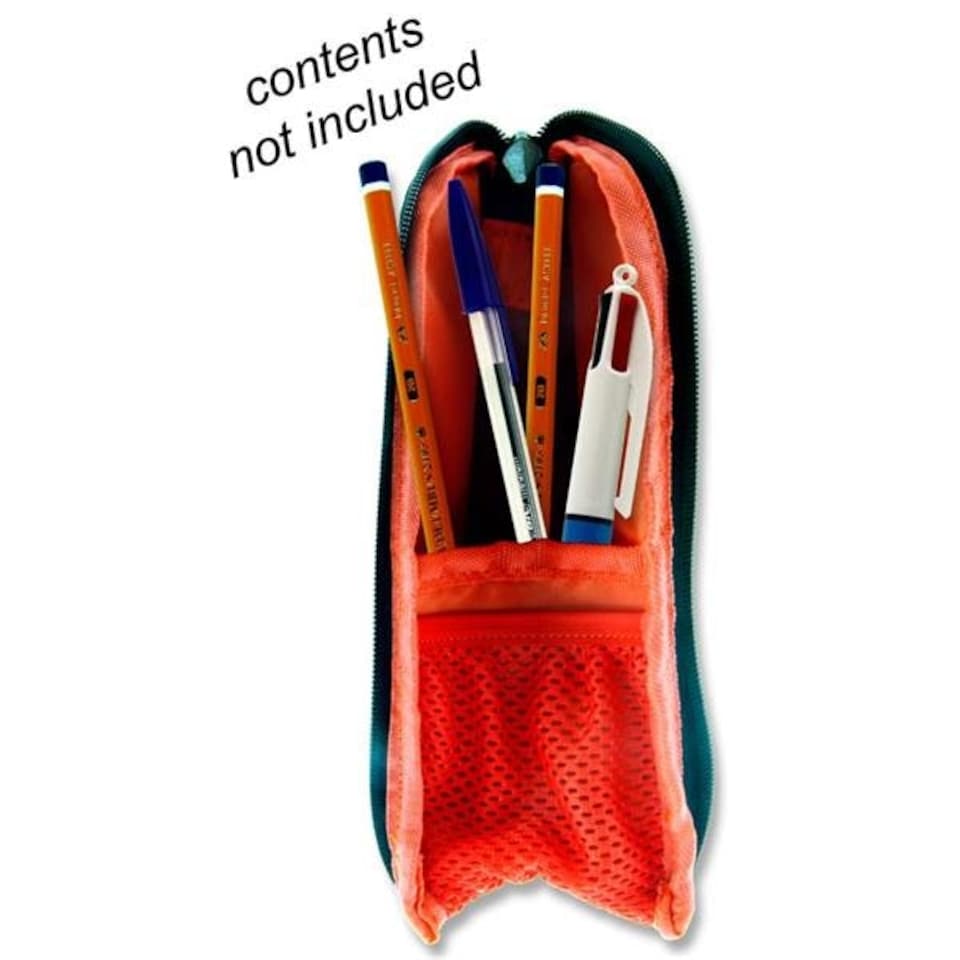 image 1 of Red 3D Dots Design Vertical Pencil Case by Premier