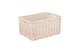 image 1 of Large Wicker White Wash Storage Open Basket | White | White