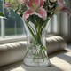 image 2 of Personalised Highland Cow Waisted Vase Clear