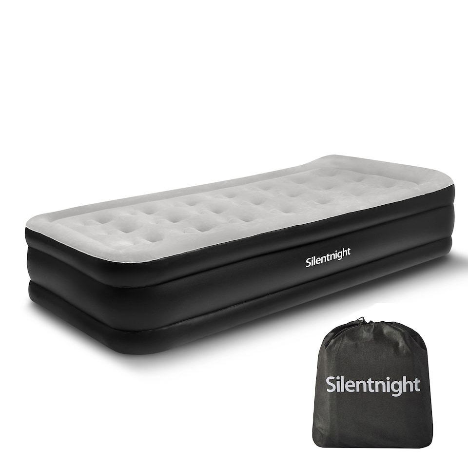 image 1 of Silentnight Deep Sleep Ultimate High-Rise Airbed, Black | Black | Single