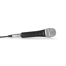 Nedis Wired Microphone, Uni-Directional Dynamic Microphone with XLR Connector, Perfect Sound Quality, Durable Metal Body, 5.0m Detachable Cable, On/Off Switch, Travel Case