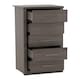 image 2 of Lisbon 5 Drawer Narrow Chest - L40 x W48.5 x H114 cm - Black Wood Grain