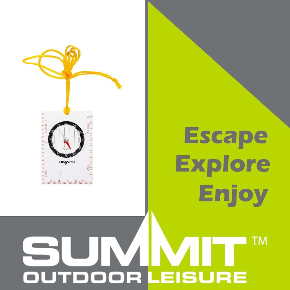 image 1 of vfm-estore Magnifying Viewer for Maps and Scales with Black Lanyard - White