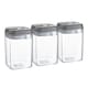 image 1 of Argon Tableware Flip Lock Plastic Food Storage Containers - 800ml - Grey - Pack of 6