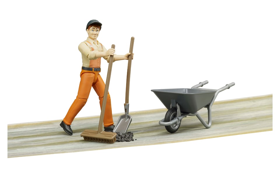 image 1 of Bruder bworld Municipal worker Detailed Vehicle & Playset Model