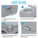 image 4 of Outsunny 20L Camping Toilet Portable Travel WC Caravan Picnic Fishing Restroom