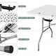 image 2 of 6ft Folding Table heavy duty Outdoor and Indoor use Garden Camping Event Table  White | White | White
