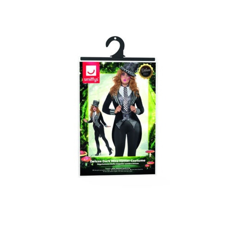 image 1 of Miss Hatter Dark Deluxe Fancy Dress Costume Ladies Medium - UK 12-14