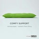 image 4 of Homescapes 4 x Seat Pads Luxury Cotton Indoor Outdoor Garden Dining Cushion Lime | Green | 40 x 40 cm | 4