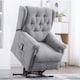 image 9 of Barnsley Fabric Electric Dual Motor Rise Recliner Mobility Armchair (Grey)