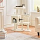 image 2 of Yaheetech 4-Level Cat Tree Condo with Perch Beige