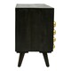 image 4 of Interiors by Premier Stylish Three-Drawer Mango Wooden Sideboard, Mid-Century Modern Side Board for Living Room Organization Gold