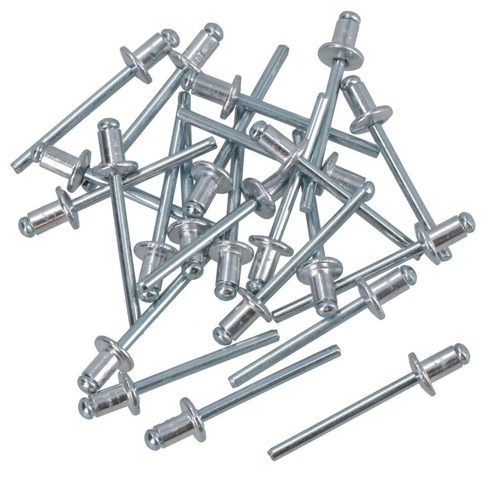 image 1 of Assorted Blind Pop Pot Rivets Set Fastener Fastening Metric 3.2 - 4.8mm 160pc