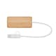 image 2 of MidOcean Hubbam Bamboo USB Hub - Wood - One Size