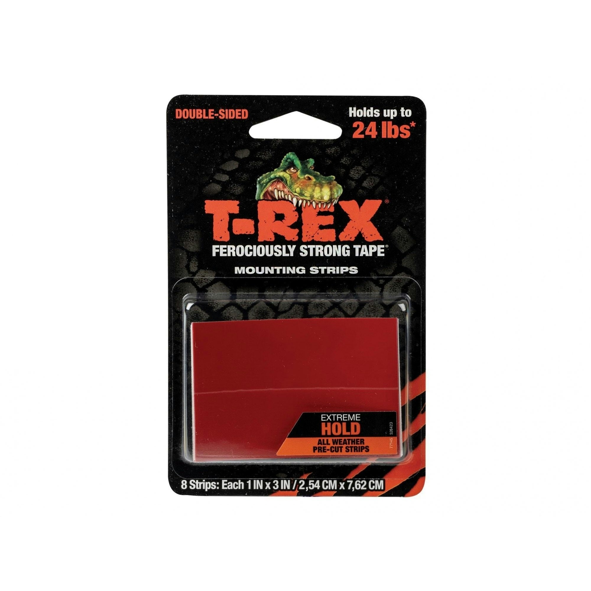 Shurtape T-rex Extreme Hold Mounting Strips 2.54 X 7.62cm (pack 8) - Multi Colour - One Size