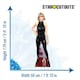 image 2 of Taylor Black Catsuit Lifesize Cardboard Cutout with Taylor Cardboard Face Mask