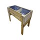 image 3 of Raised Veg Trug Garden Planter - Scandinavian Redwood - L52 x W150 x H60 cm - Minimal Assembly Required
