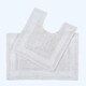 image 1 of Homescapes Luxury Reversible Cotton Bath Mat Set | White
