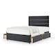 image 1 of Majestic 1000 Pocket Sprung Graphite Plush Velvet 4 Drawer Divan Set And Milan Headboard Double