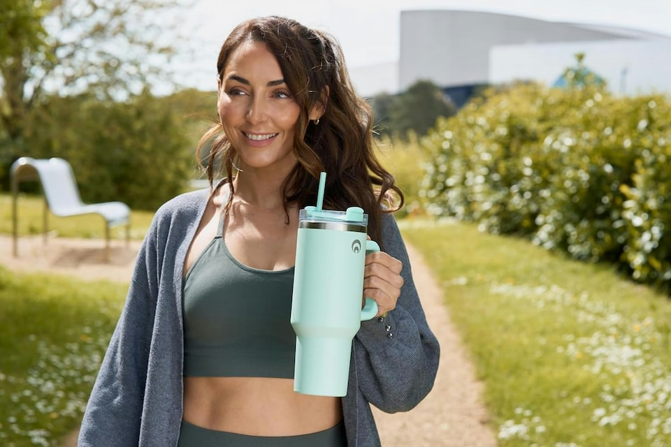 image 1 of Restore Roomy Stainless Steel XL Hydration Mug 1L Lilac 2 Pack