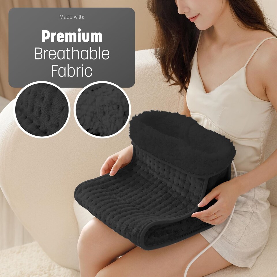 image 1 of Keplin Electric Foot Warmer with Adjustable Heat Settings and Timer