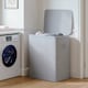 image 7 of Gr8 Home Grey Double Laundry Seperation Hamper Bin Large Clothes Washing Basket With Lid