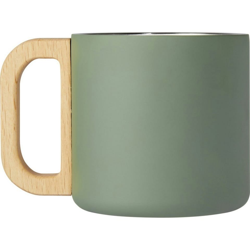 image 1 of Seasons Bjorn Plain Stainless Steel 360ml Mug - Heather Green - One Size
