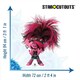 image 3 of Poppy Punk Trolls World Tour Star Mini Cardboard Cutout 94cm