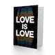 image 2 of Love Is Rainbow Retro Typography Quote Card
