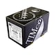 image 2 of Timco - Metal Construction Light Section Screws - Hex - EPDM Washer - Self-Drilling - Exterior - Silver Organic (Size 5.5 x 38 - 100 Pieces)