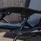 image 4 of Set of 2 Luxury Padded Multi Position Zero Gravity Garden Relaxer Chair Lounger in Grey & Black
