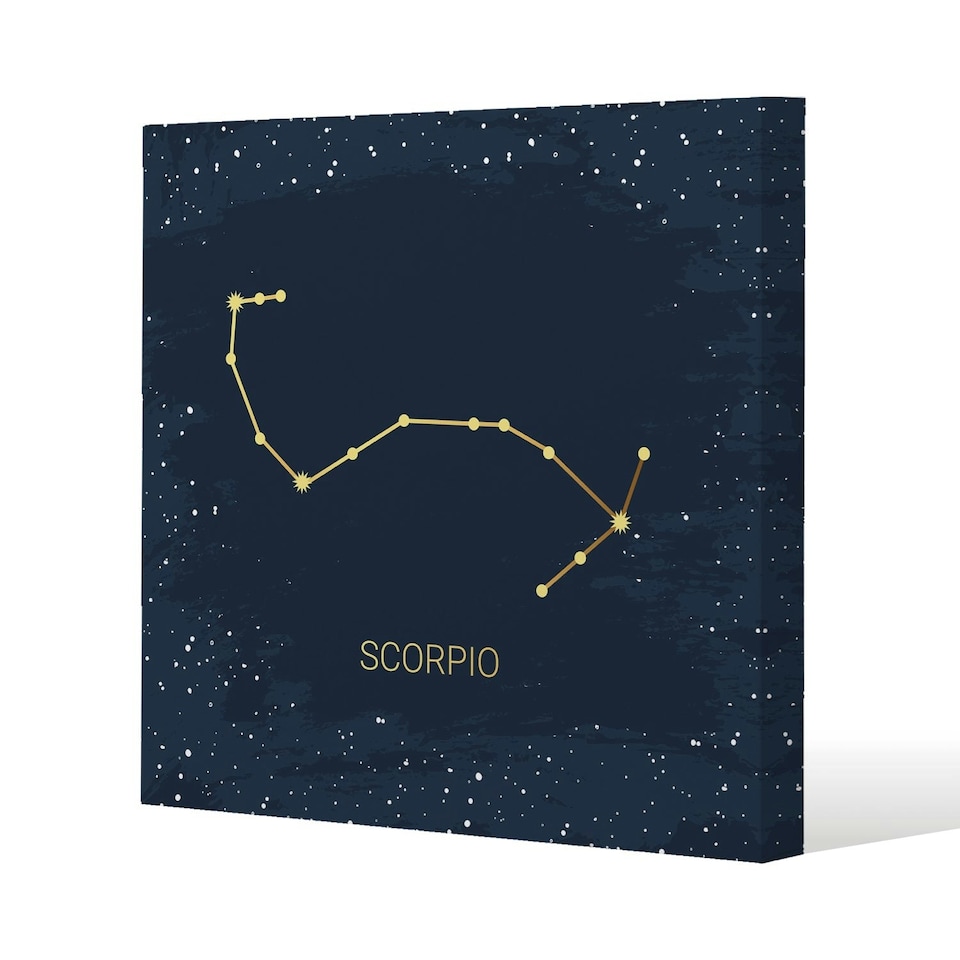 Gold scorpio (canvas) 114 x 114 x 4cm