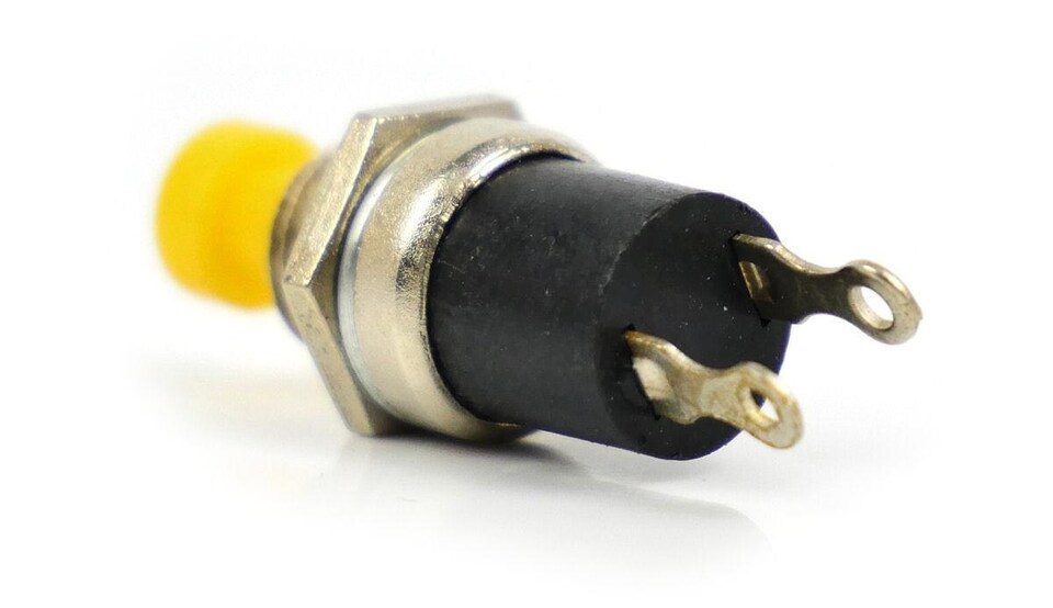 image 1 of Gaugemaster Electric Yellow Push to Make Switches (5)