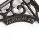 image 2 of Hammer & Tongs Ornate Iron Shelf Bracket - D150mm - Black
