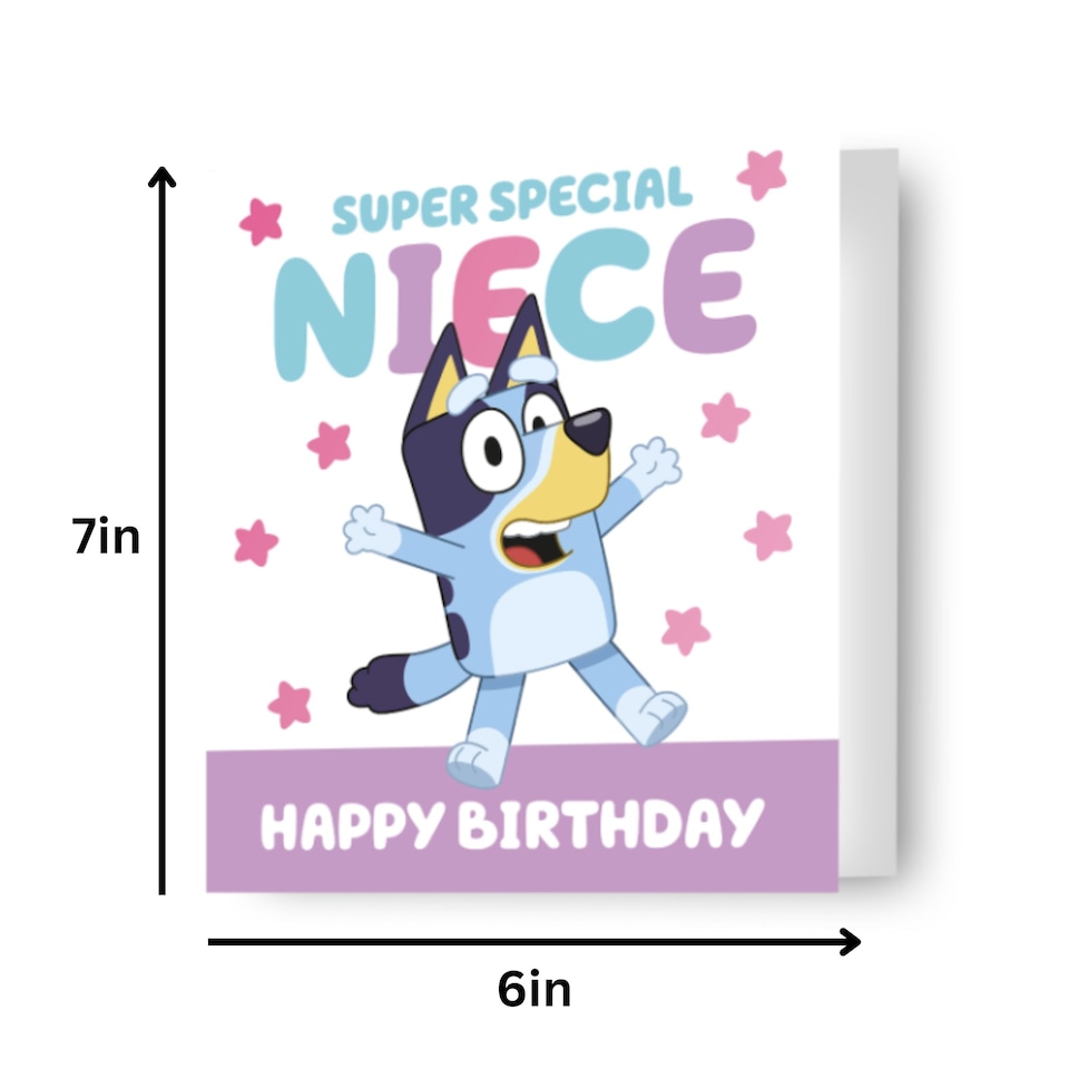 image 1 of Bluey Niece Birthday Card