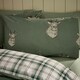 image 3 of Catherine Lansfield Stag Check Reversible Duvet Cover Set Soft Green Green | Soft Green | Double