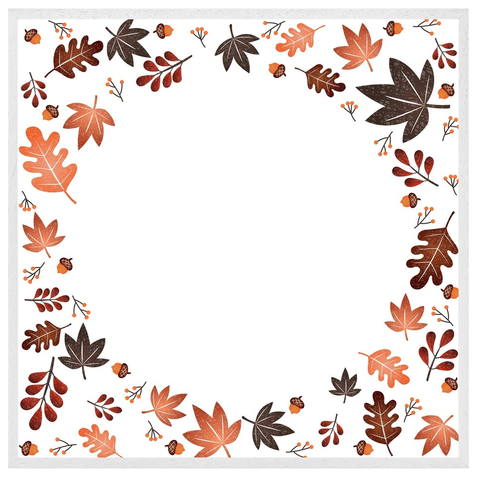 image 1 of Decorative autumn (Picture Frame) White | XL