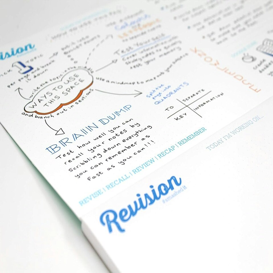 image 1 of Silvine Study and Revision Deskpad 48 Pages
