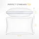 image 7 of MONHOUSE Pocket Sprung Pillow - Sleeping Pillow - Bed Pillow - Orthopedic Pillow - Body Pillow - Bounce Back Guarantee - Relieves Head, Neck Pain - White