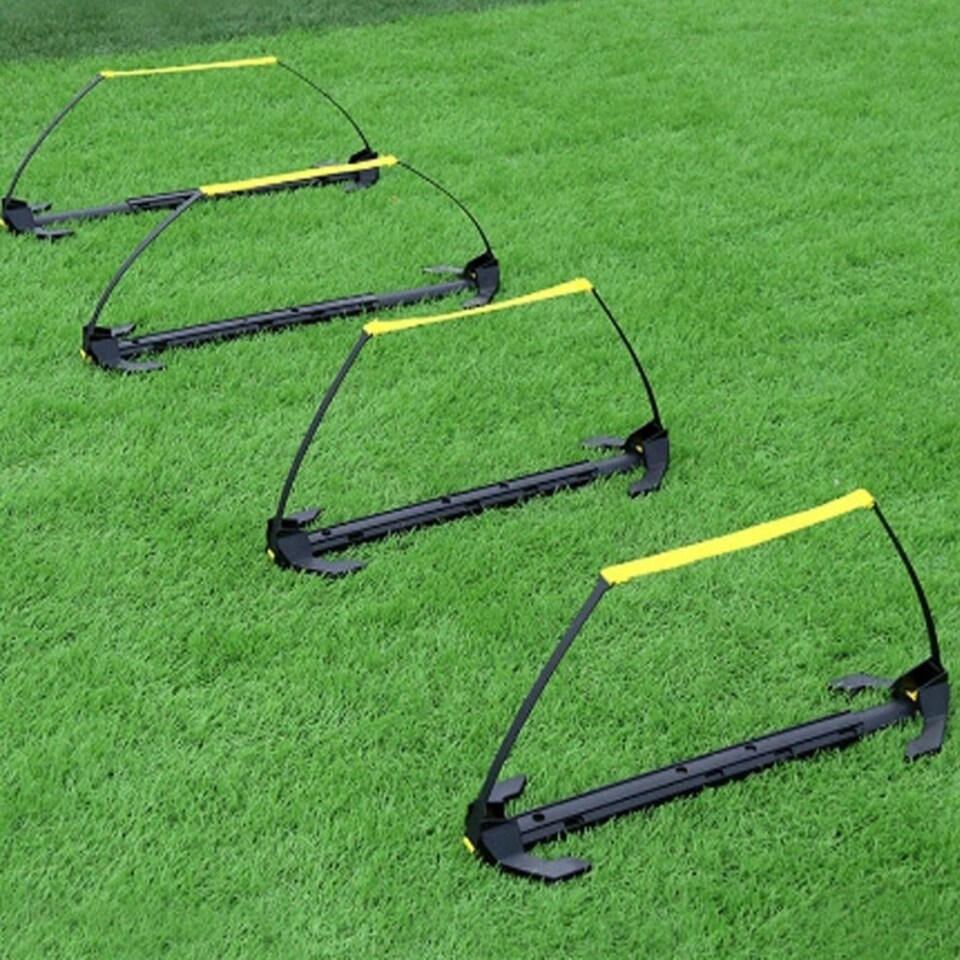 image 1 of Adjustable Football Hurdles Foldable Lightweight Training Hurdle 4pk