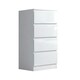 image 4 of FWStyle Stora 4 Drawer Chest of Drawers - White Gloss Front
