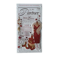 To My Partner Love More Than Ever Valentine's Day Card