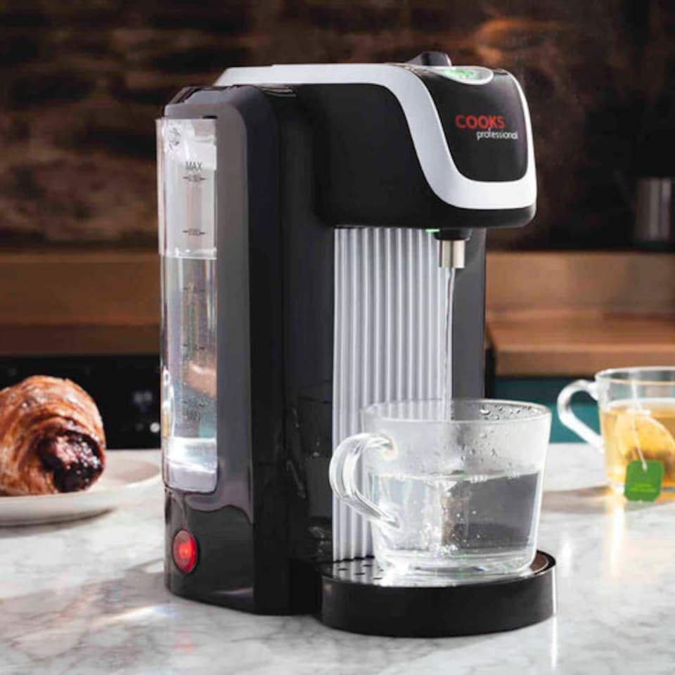 image 1 of Cooks Professional Hot Water Dispenser - 2600W - 2.5 Litre Capacity - One Touch Operation | Black | Black & Silver