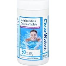 Bestway Clearwater Multifunction Chlorine Tabs 1kg 50 X 20g - White