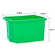 image 5 of Wham Stack & Store 4 x 24L Plastic Storage Boxes | Green | 4