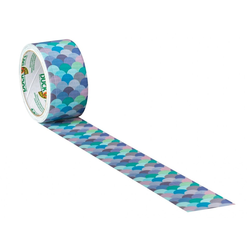 Shurtape Duck Tape Colours & Patterns - Multi Colour - 48mm x 9.1m Mermaid