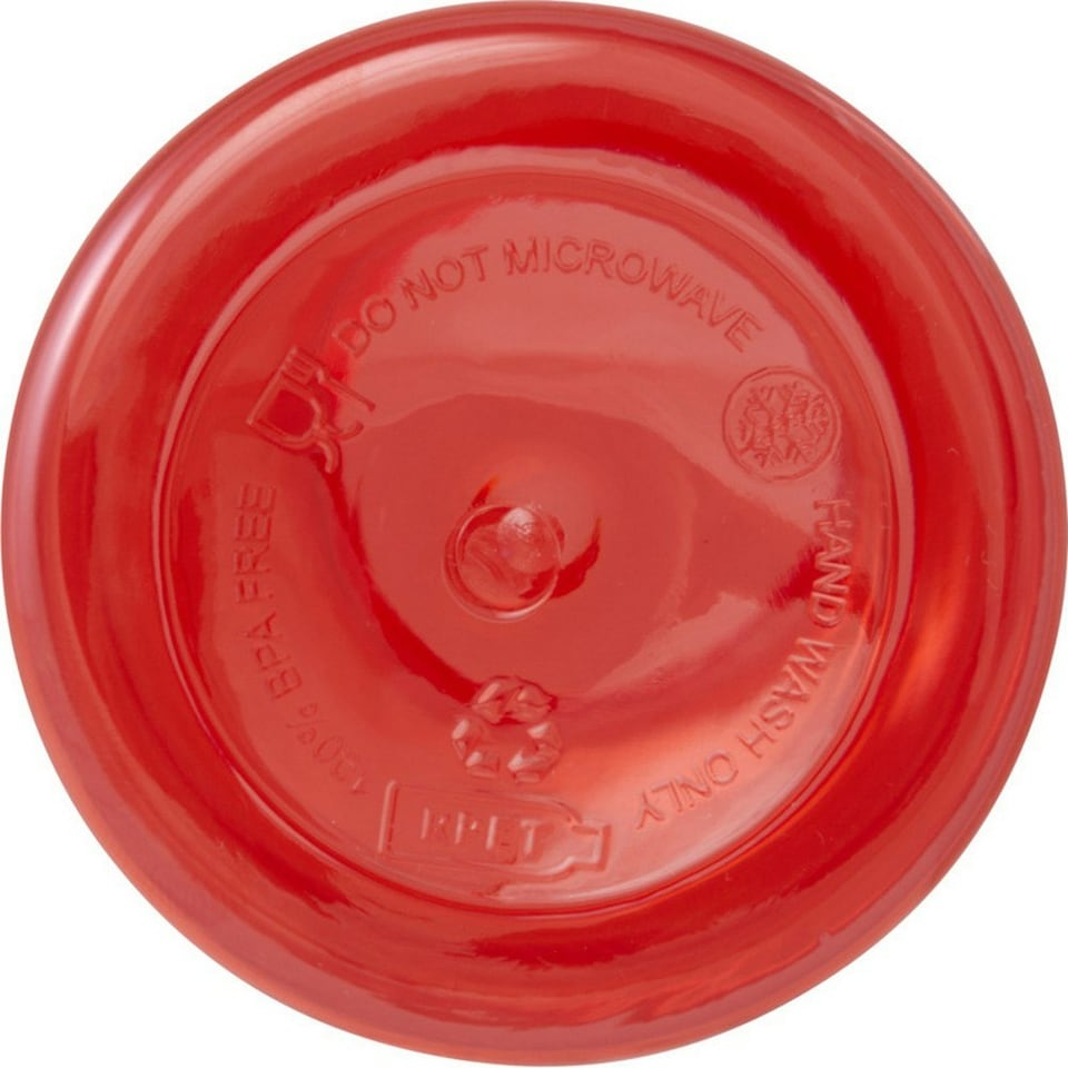 image 1 of Oregon Recycled Plastic 400ml Carabiner Water Bottle - Red - One Size